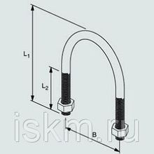 Скоба монтажная U-образная ETR 150-159