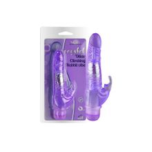 Howells Фиолетовый вибратор Crystal Dildo Climbing Rabbit Vibe - 22 см. (фиолетовый)