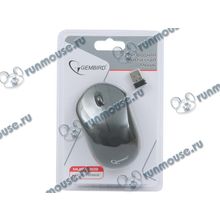 Оптическая мышь Gembird "MUSW-209", беспров., 2кн.+скр., черный (USB) (ret) [136910]