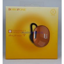 Гарнитура Bluetooth Borofone BC7,  цвет: оранжевый с микрофоном
