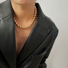 Многослойное колье под золото (арт. 83507-9)