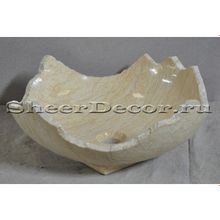 Мраморная раковина из камня Sheerdecor Zara 3829117 | Раковина из мрамора | Желтая раковина | Эксклюзивная раковина