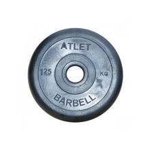 Диск обрезиненный Atlet BARBELL d-26 mm 1.25 кг
