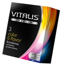 Презервативы VITALIS PREMIUM color & flavor №3