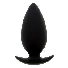 Dream Toys Чёрная анальная пробка BOOTYFUL ANAL PLUG MEDIUM BLACK - 9,8 см. (черный)