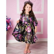 Sweet Berry лилово-черное в цветочек