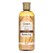 Тонер выравнивающий с экстрактом ростков пшеницы FarmStay Grain Premium White Toner 350мл