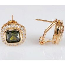 Серьги с перидотом "Герцогиня"