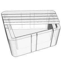 Скамейка бетонная UNI RLL