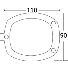 Osculati Cap for flush-mount rod holder soft PVC white, 41.168.03BI