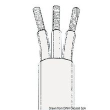 Osculati Tripolar marine electric cable grey 1.5 mm², 14.147.15