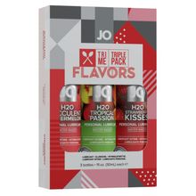 System JO Подарочный набор ароматизированных лубрикантов Tri-Me Triple Pack Flavors