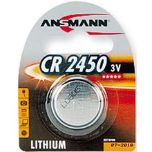 Батарейка CR 2450 Lithium 1 шт. Ansmann