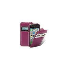 Кожаный чехол для iPhone 5 Melkco ID Type (Purple LC)