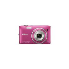 Nikon coolpix s3500 20.1mpix розовый  7x 2.7" 720p 25mb sdxc en-el19