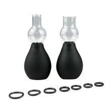  Черные вакуумные стимуляторы для сосков Nipple Pump Set