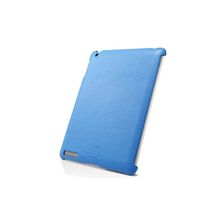 Кожаный чехол на заднюю панель iPad 2 SGP Griff Series, цвет голубой (SGP07696)