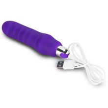 Фиолетовый вибратор Rechargeable IJOY Silicone Waver - 16,5 см. (242706)