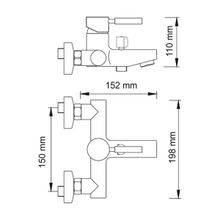 WasserKRAFT Смеситель для ванны Main 4101