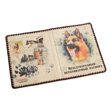 Обложка для ветеринарного паспорта "Овчарка"."