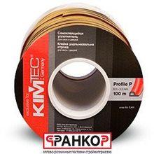 Уплотнитель P-профиль, коричневый, 100м. (6 шт. уп) "KIM TEC"