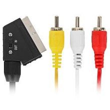 кабель Nexport 3 RCA M - SCART, 1.8 м, NP-SC3RMBDR-RBB-1.8