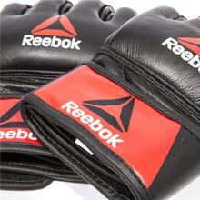 Reebok Профессиональные кожаные перчатки Reebok Combat для MMA, Арт. RSCB-10310RDBK, размер XL