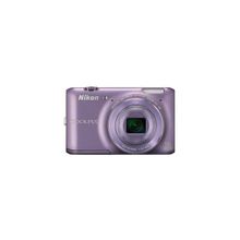 Nikon coolpix s6400 16mpix фиолетовый 12x 3" 1080 78mb sdhc en-el19