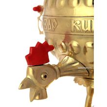 Электрический самовар 3 литра желтый "Петух на ножках" старинный, арт. 144209