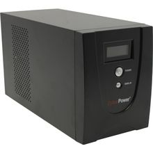 ИБП   UPS 1500VA CyberPower Value LCD   VALUE1500ELCD   Black,защита  телефонной  линии RJ45,ComPort,USB,4  евро розетки