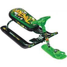 НИКА Снегокат ТИМКА СПОРТ 5 Граффити зеленый (зеленый каркас)