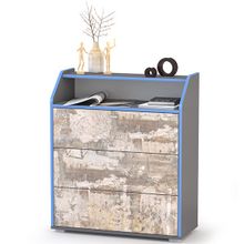 Нижегородмебель и К Комод Индиго 13.119 цвет тёмно серый граффити ID - 295789