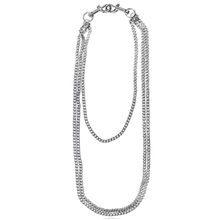 Многослойное колье с родированием (арт. 80849-7)