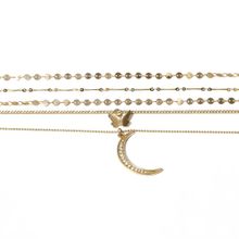 Многослойное колье "Месяц и бабочка" (арт. 81251-4)