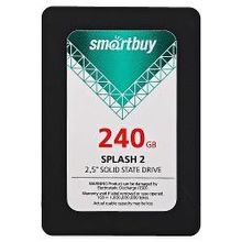 жесткий диск SSD 240ГБ, 2.5, SATA III, SmartBuy Splash 2, SB240GB-SPLH2-25SAT3