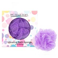 Фиолетовая губка для ванны с вибропулей Vibrating Bath Sponge (239745)