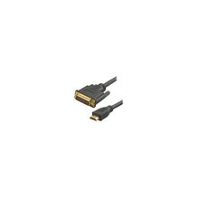 5 bites APC-073-100 HDMI M    DVI M (24+1) double link, зол.разъемы, ферр.кольца, 10м.