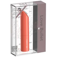 Оранжевый мини-вибратор Love Bullet - 8,4 см. (166245)