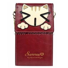 Женская сумочка Кошечка бордо