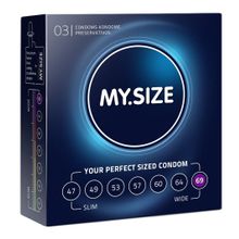 Презервативы MY.SIZE размер 69 - 3 шт. прозрачный