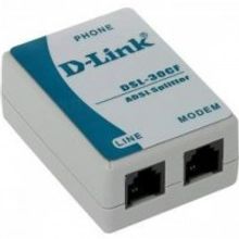 D-LINK DSL-30CF RS сплиттер, 1xRJ11 input port, 2xRJ-11 output ports, телефонный кабель 0.1 м