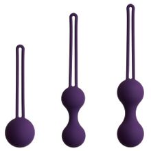 So divine Набор из 3 фиолетовых вагинальных шариков Kegel Training Set (фиолетовый)