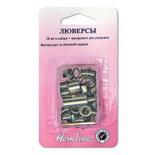 Hemline Люверсы с инструментом для установки 7мм, 20шт.Тип"В"