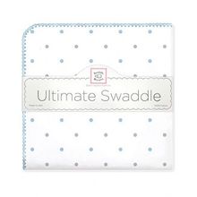 SwaddleDesigns Sterling Little Dots пастельно-голубая