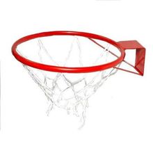 Кольцо баскетбольное No-1 d 250мм труба с сеткой