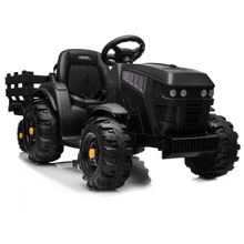 Детский электромобиль Bettyma трактор с прицепом 2WD 12V - BDM0925-BLACK