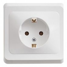 Розетка ETUDE, скрытый монтаж, с заземлением, белый |  код. PC16-003b |  Schneider Electric