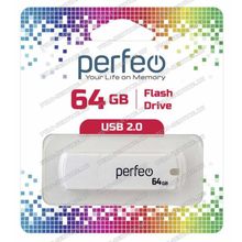 Флешка 64 Gb Perfeo PF-C05W064 White