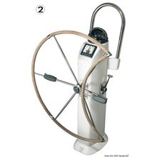 Osculati LEWMAR compact folding wheel 101 cm, 69.101.40