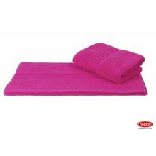 Махровое полотенце 70x140 "RAINBOW", темно-розовый, 100% Хлопок
